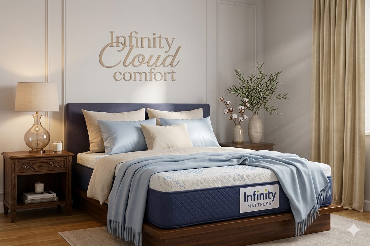 Soft latex mattress for comfortable sleep – Infinity Cloud Comfort
