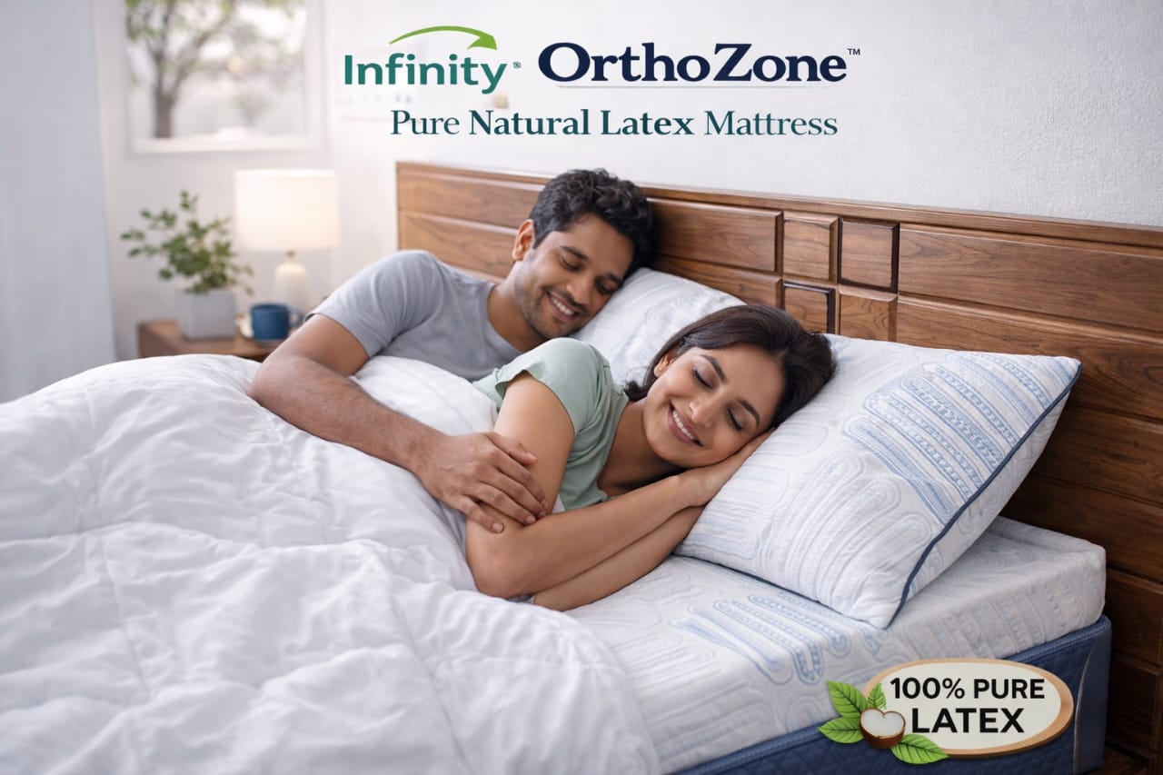 Orthozone Natural Latex Orthopedic Mattress for Back Pain | Infinity Mattress Hyderabad - Image 5