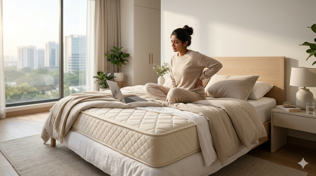 best mattress in Gachibowli for back pain IT professional bedroom support