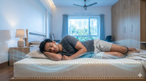 breathable latex mattress cooling airflow Hyderabad heat sleeping comfort