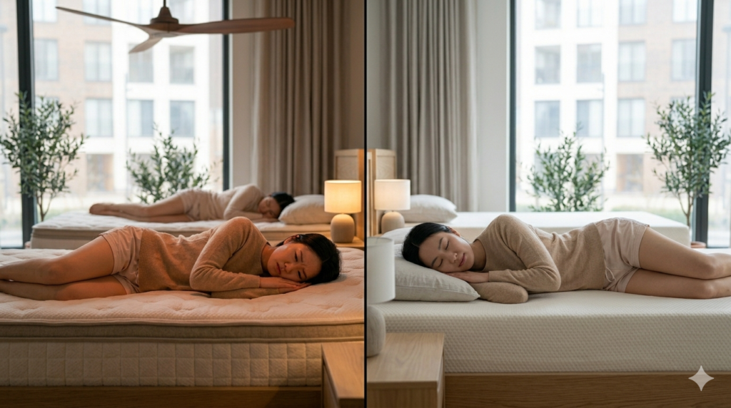 cheap mattress vs expensive mattress comparison support vs sagging