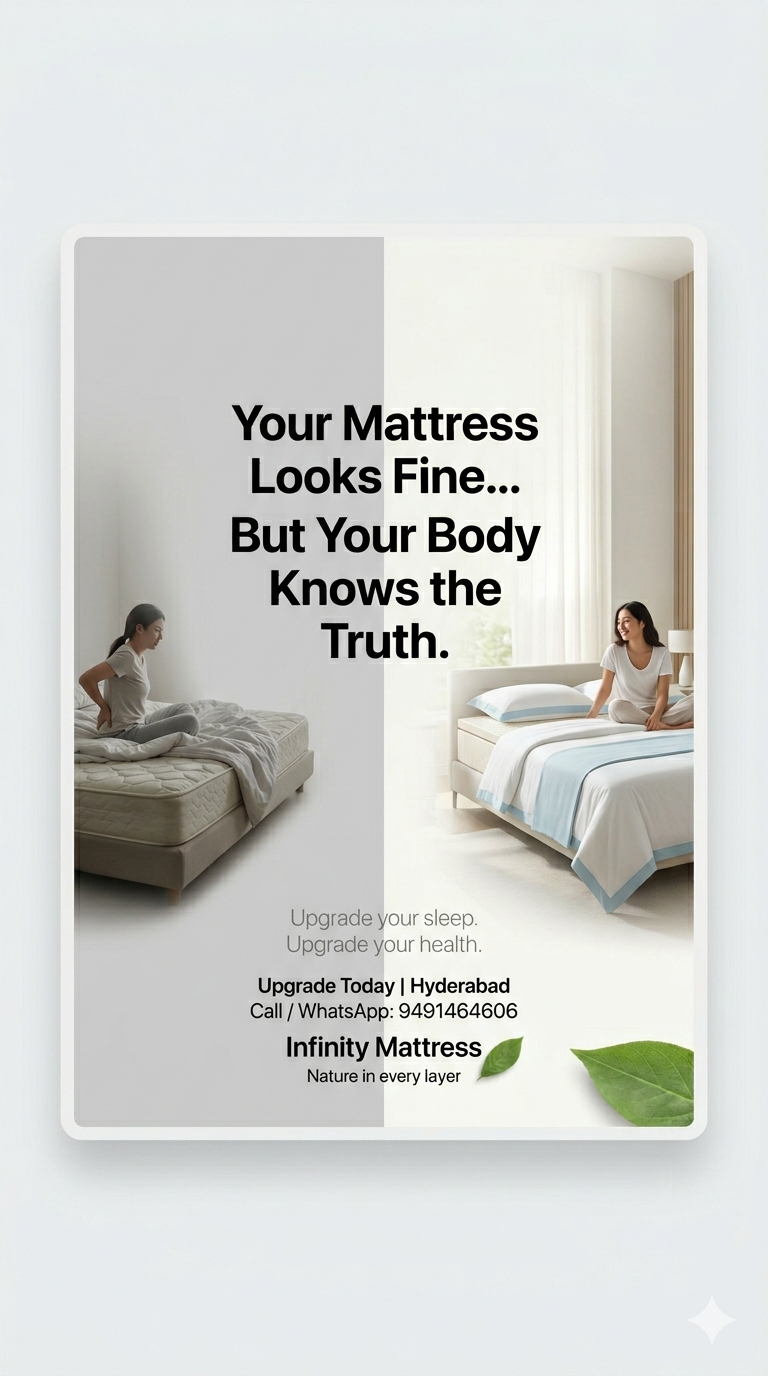 old vs new mattress comparison showing sagging vs proper support